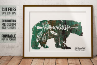Bear with Word Wildlife: A Graphic Design Asset for Crafts