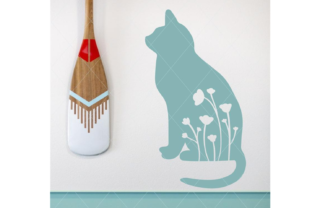 Cat and Flowers: A Graphic Design Asset for Modern Local Branding
