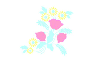 Colorful Flowers Embellishment - Light Colors Review