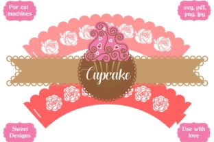 Cupcake Wrapper Flowers 05: A Graphic Design Asset for Crafts and Branding