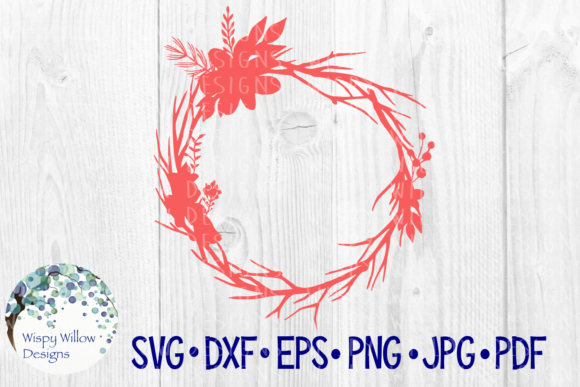Door Wreath Graphics for Crafts and Small Business Branding