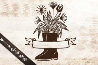 Flowers Wellies Rain Boots Monogram Svg Graphics & Crafts Review