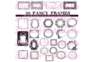 Frame Clip Art Set Art Deco Borders 26: A Polished Graphic Design Asset for Content Creators