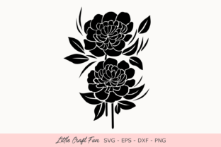 Peonies Florals Silhouette: A Smart Graphics Choice for Crafts
