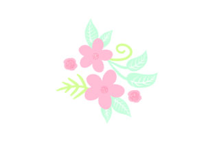 Purple Flowers Embellishment - Light Colors for Crafts and Spring