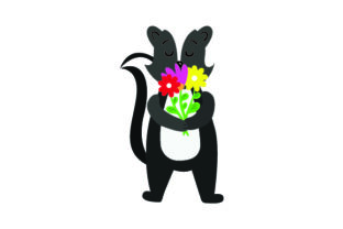 Skunk Smelling Flowers: A Crafts and Animals Design Review