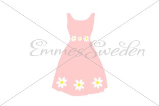Spring Dress, Flowers Illustration for Real Crafting Projects